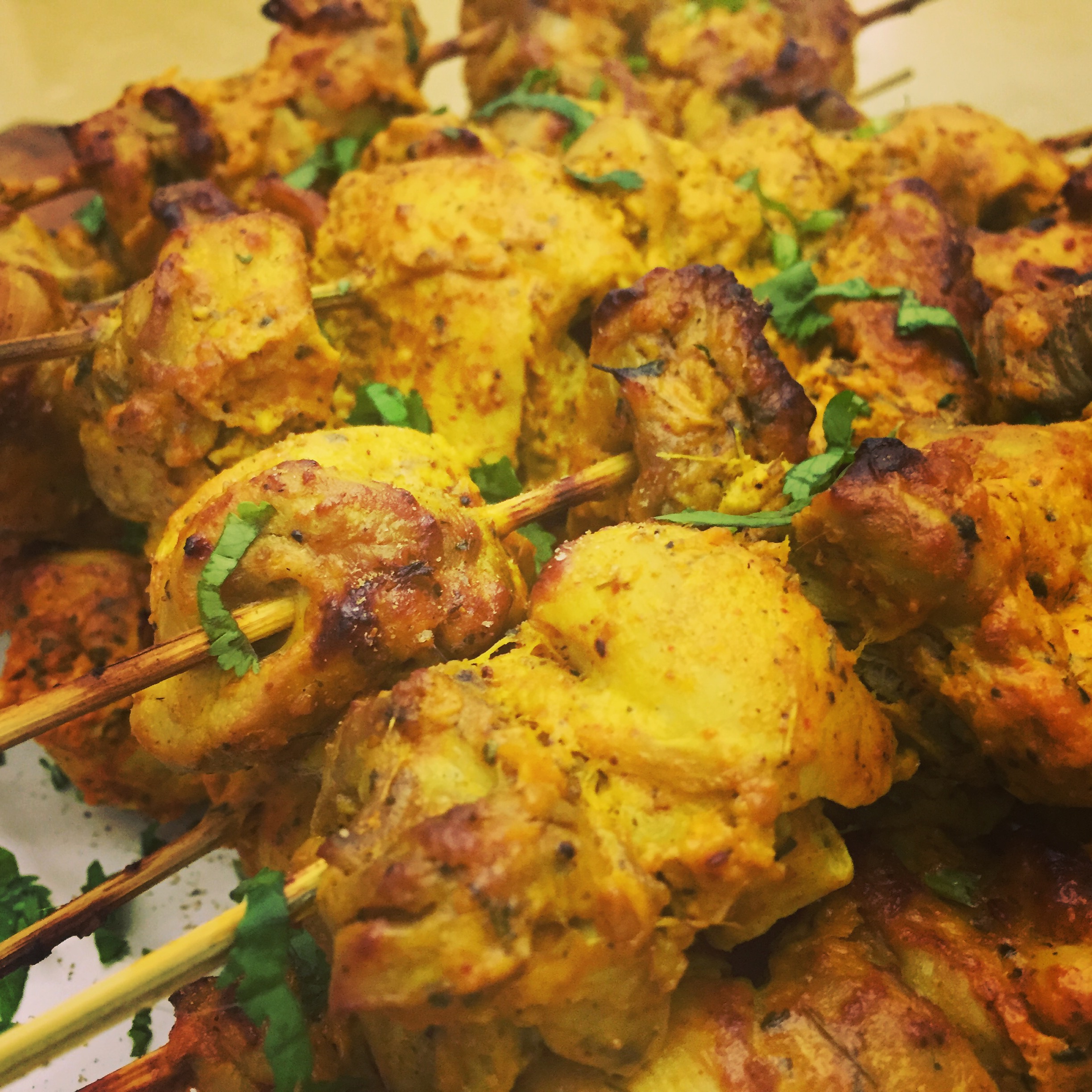 Tandoori chicken skewers - Cooking with Sukhi Singh